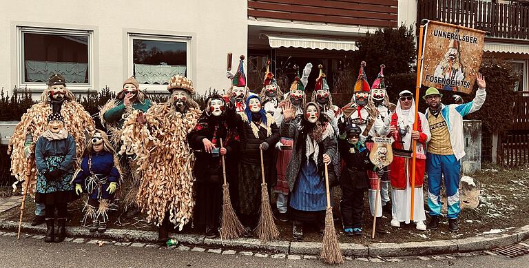 Viel umjubelte Einstimmung: Vor knapp zwei Wochen besuchten die Rhöner Masken den Brauchtumsumzug in Hilpoltstein.