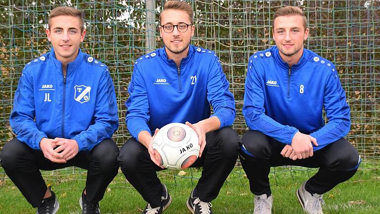 Starkes Brüder-Trio: (von links) Jonas, Kevin und Leon Leibold.