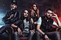 Die Rockband Oversense aus Obersinn (von links): Marco Volpert, Danny Meyer, Jasmin Pabst und Patrick Lippert.
