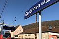Der Bahnhof Gemünden.