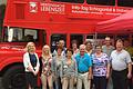 Der Schlaganfallbus hat am Mittwoch in Kitzingen Station gemacht. Sechs Stunden lang gab es von einem kompetenten Team Informationen rund um die Themen Schlaganfall und Diabetes. Foto: Michaela Pirl