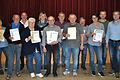 Zahlreiche Ehrungen gab es während der Jahresversammlung des TSV Irmelshausen: Über die Auszeichnungen freuen sich (vorn, von links) Heinz Naber, Christa Mauer, Ralf Fritz, Rolf Hofmann, Ute Lenz-Other, Peter Bauer, (dahinter, von links) Alexandra Röhner, Heinz Mauer, Claudia Filbry, Günter Wacker, Günter Schubert und Bernd Röhner.