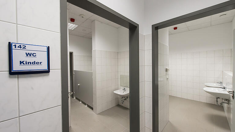 Extra für die Kleinen, das neu eingerichtete Kinder-WC.&nbsp;