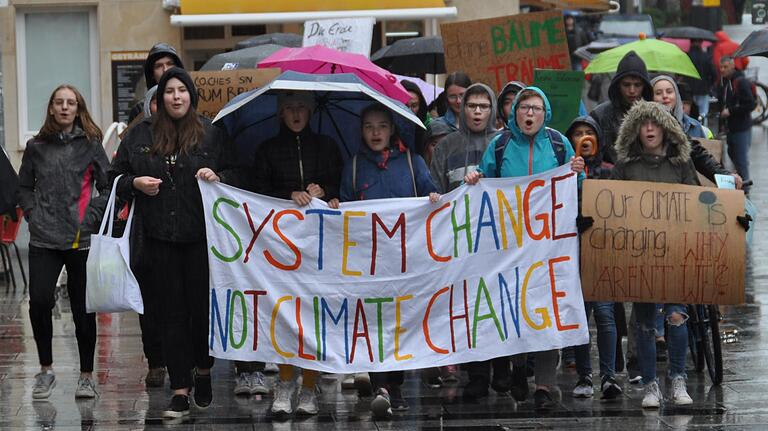 Das System soll sich verändern, nicht das Klima. Das fordern die Demonstranten.