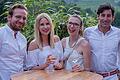 Bei der White Party: Christian Papay, Ina-Sophie Reigl, Sabine Brummer und Leonard Landois.