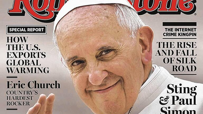 Papst Franziskus auf 'Rolling Stone'-Titel - Populär: Papst Franziskus auf dem Titelbild der Musikzeitschrift „Rolling Stone“ Papst Franziskus auf 'Rolling Stone'-Titel - Populär: Papst Franziskus auf dem Titelbild der Musikzeitschrift „Rolling Stone“