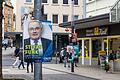 Mit Plakaten buhlen neun Parteien um die Stimmen der Wählerinnen und Wähler aus dem Stimmkreis Schweinfurt für den Bezirkstag. Das Direktmandat hat bislang Stefan Funk (CSU) inne.