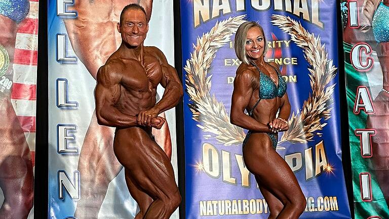 Christian und Tanja Schneider aus Würzburg messen sich gern mit anderen Muskelpaketen. Ihre große Leidenschaft: Natural Bodybuilding.