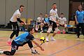 Überzeugte nach seiner Einwechslung auf der Libero-Position: Hammelburgs Youngster Lukas Baden (vorne). Foto: Jens Feistel       -  Überzeugte nach seiner Einwechslung auf der Libero-Position: Hammelburgs Youngster Lukas Baden (vorne). Foto: Jens Feistel