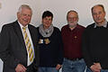 Ehrungen beim ADAC Ortsclub (von links) Alfred Thomaker (Regionalclub Nordbayern), Gaby Nürnberger, Herwig Baudach, Michael Strecker (Vorsitzender des ADAC Ortsclubs Bad Kissingen)  Foto: Jürgen Müller       -  Ehrungen beim ADAC Ortsclub (von links) Alfred Thomaker (Regionalclub Nordbayern), Gaby Nürnberger, Herwig Baudach, Michael Strecker (Vorsitzender des ADAC Ortsclubs Bad Kissingen)  Foto: Jürgen Müller