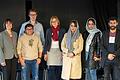 Gabriele Seelmann (Schulleiterin), Nehmat Husseini (Schüler und Dolmetscher), Felix Rinke (Schüler und Moderator), Renate Knaut (vhs Rhön und Grabfeld), Nahida Haidari, Parisa Amini, Sayed Eshaq Ali Mardani.