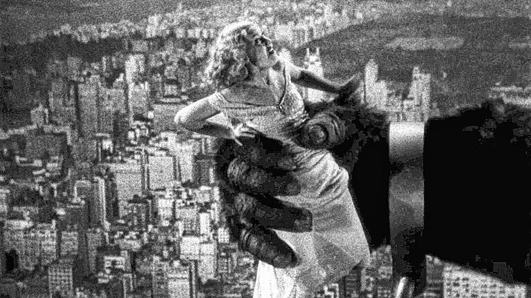 Die Geburt eines Kinomythos: Aufnahme aus dem Film &bdquo;King Kong und die weiße Frau&ldquo; von 1936.