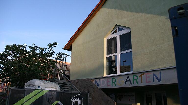 Kindergarten in Martinsheim: In dem Gebäude hat es einen Wasserschaden gegeben.