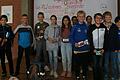 Teilnehmerinnen und Teilnehmer der Schulhausrallye durch den Gebäudekomplex der beiden gemeinnützigen Realschulen in Marktbreit.