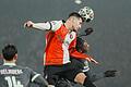Feyenoord Rotterdam - AC Mailand       -  Feyenoord Rotterdam um Jakub Moder (l) setzte sich im Playoff-Hinspiel gegen AC Mailand durch
