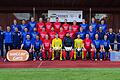 Der Kader des TSV Uettingen für die Saison 2017/18: (hinten von links) Jannis Adler, Maximilian Huller, Max Fleischmann, Hannes Weimer, Kai Schleßmann, David Beyerlein, Sebastian Huller, Lukas Meier, Manuel Rockenmaier, Jonas Leibold, Philipp Zehner, (Mitte von links) Co-Trainer Frank Meckelein, der Trainer der zweiten Mannschaft, Matthias Horn, Abteilungsleiter Patrick Friesacher, Philipp Mager, David Hofmann, Kai Fleischmann, Ulli Bieber, Manuel Scheller, Steffen Babl, Benjamin Dürrnagel, Nikolas Steigerwald, Torwarttrainer Peter Nowitzki, sportlicher Leiter Horst Gensler, Cheftrainer Sebastian Gerlich, (vorne von links) Felix Endres, Tobias Geiger, Lukas Weimer, Marius Väth, Philipp Geiger, Jonas Fleischmann, Manuel Bachmann, Markus Bischoff und Jan Müller.Foto: TSV Uettingen