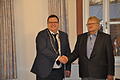 Jürgen Sieber (rechts) rückt für Alexander Bergmann in den Stadtrat nach.