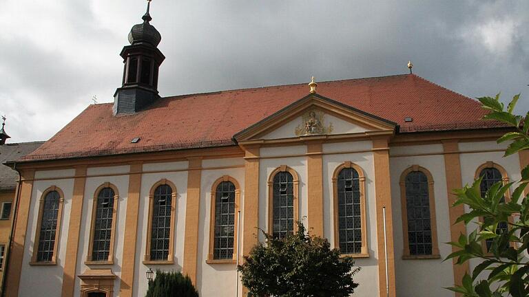 Die Klosterkirche in Münnerstadt. Die Klosterkirche in Münnerstadt.