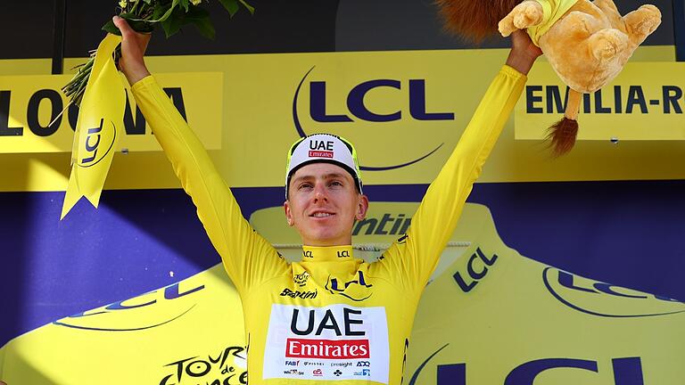 Tadej Pogacar       -  Tadej Pogacar hat bei der Tour de France das Gelbe Trikot übernommen.