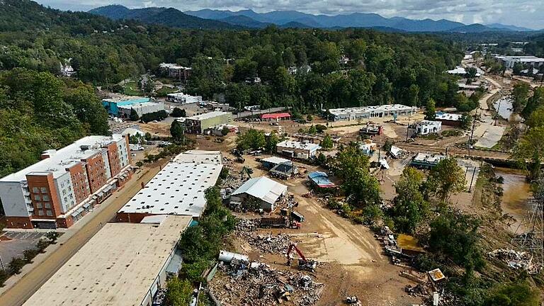 Nach Hurrikan Helene - North Carolina       -  &bdquo;Helene&rdquo; hat den Bundesstaat North Carolina verwüstet. (Archivbild)