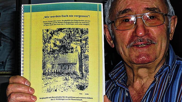 Puzzlearbeit: Altbürgermeister Helmut Schuck verfasste eine Dokumentation über die Gefallenen Steinachs im Zweiten Weltkrieg. Puzzlearbeit: Altbürgermeister Helmut Schuck verfasste eine Dokumentation über die Gefallenen Steinachs im Zweiten Weltkrieg.