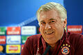 Heiter gelöst       -  Trainer Carlo Ancelotti spricht auf der Abschlusspressekonferenz in London. Foto: Andreas Gebert