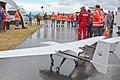 25 Kilogramm bringt das Fluggerät auf die Waage und hat eine Spannweite von 3,60 Metern. Am Flugplatz Grasberg in Bad Neustadt wurde das deutschlandweit einmalige Projekt vorgestellt.