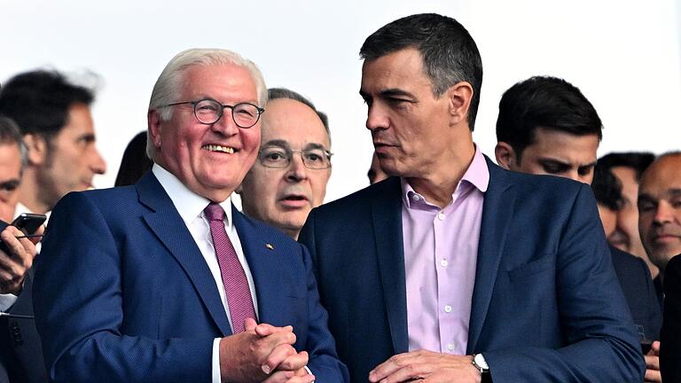 Euro 2024: Spanien - England       -  Auch der Bundespräsident schaute sich Spiele live im Stadion an.