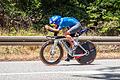 Die Würzburger Triathletin Carolin Lehrieder im Juni 2022 bei der Vorbereitung auf den Ironman Frankfurt. Wie schon im Vorjahr kam sie dort auch diesmal nicht in Ziel.