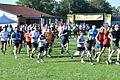 Obwohl der gemeinsame Laufstart morgens um 10 Uhr nur ein Vorschlag des Ausrichters war, folgten viele Sportlerinnen und Sportler diesem Aufruf, sodass sich auch ohne Zeitnahme Wettkampf-Charakter in Rannungen einstellte.       -  Obwohl der gemeinsame Laufstart morgens um 10 Uhr nur ein Vorschlag des Ausrichters war, folgten viele Sportlerinnen und Sportler diesem Aufruf, sodass sich auch ohne Zeitnahme Wettkampf-Charakter in Rannungen einstellte.