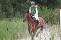 Konzentriert: Olympia-Goldmedaillengewinnerin Ingrid Klimke auf ihrem Pferd SAP Asha P.&nbsp;