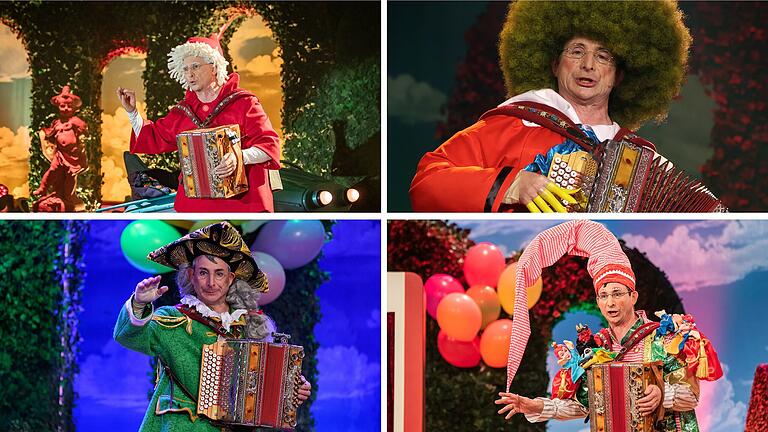 Für die BR-Sendung 'Fastnacht in Franken' schlüpfte der Oberschwappacher Oti Schmelzer in den vergangenen Jahren in viele verschiedene Rollen. Für die BR-Sendung 'Fastnacht in Franken' schlüpfte der Oberschwappacher Oti Schmelzer in den vergangenen Jahren in viele verschiedene Rollen.