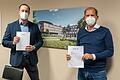 Klinikreferent René Bostelaar (rechts) und IT-Leiter Hendrik Jeßberger zeigen sich zuversichtlich, die beantragte Förderung zu erhalten.