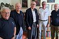 Paul Zöller (v.l.), Bernd Weigl, Jubilar Günter Jäckel, Siegfried Kaidel, Hans Ziegler trafen sich zum gemeinsamen Geburtstag feiern.