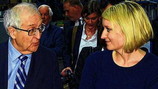 Sexismusdebatte: Rainer Brüderle und Laura Himmelreich am 10. Januar 2013. Zwei Wochen später erschien der Artikel, in dem die &bdquo;Stern&ldquo;-Journalistin dem FDP-Politiker anzügliche Bemerkungen vorwarf.