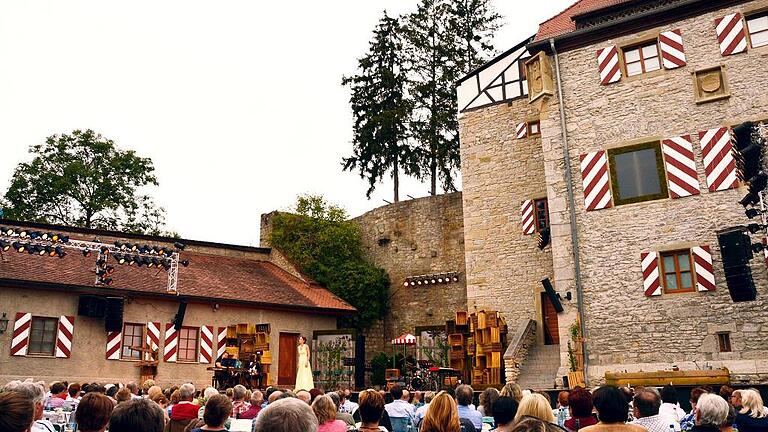 Burg Brattenstein ist die Kulisse für die Frankenfestspiele Röttingen.
