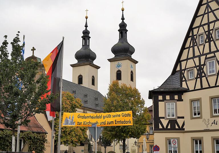 Wie jedes Jahr begrüßt Grafenrheinfeld am ersten Oktoberwochenende tausende Gäste zu Kirchweih und Erntedank. Wie jedes Jahr begrüßt Grafenrheinfeld am ersten Oktoberwochenende tausende Gäste zu Kirchweih und Erntedank.
