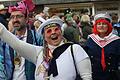 Matrosinnen und Matrosen traten   beim Faschingszug in Bad Brückenau auf.