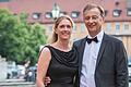Judith Roth-Jörg und Wolfgang Roth, hier beim Staatsempfang des Mozartfestes 2023, sind verheiratet. Jetzt will sie Oberbürgermeisterin werden und er ist CSU-Fraktionsvorsitzender im Stadtrat.