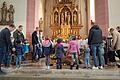 Die Kinderkirche während des Einführungsgottesdienstes von Kaplan Manohar Putti.