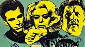 1963: Mit Melina Mercouri und Peter Ustinov in &bdquo;Topkapi&ldquo;.