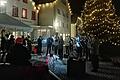 Stimmungsvolles Ambiente bei der Maumerweihnacht auf dem Bischofsheimer Marktplatz.