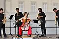 Tanja Tetzlaff, das Signum Saxophone Quartet und der unvergessliche Sonntagmorgen im Gran Hotel.       -  Tanja Tetzlaff, das Signum Saxophone Quartet und der unvergessliche Sonntagmorgen im Gran Hotel.