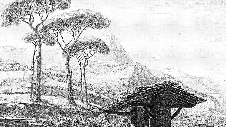 Ludwig Emil Grimm aus seinen Italien-Skizzen, während der Italienreise 1816 skizziert, bis ca. 1822 radiert. Ludwig Emil Grimm aus seinen Italien-Skizzen, während der Italienreise 1816 skizziert, bis ca. 1822 radiert.