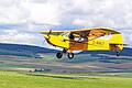 Im Landeanflug: Ultraleicht-Flugzeuge vom Typ Savage Cub landeten zum &bdquo;Spornradflieger-Treffen&ldquo; am Mellrichstädter Bischofsberg.