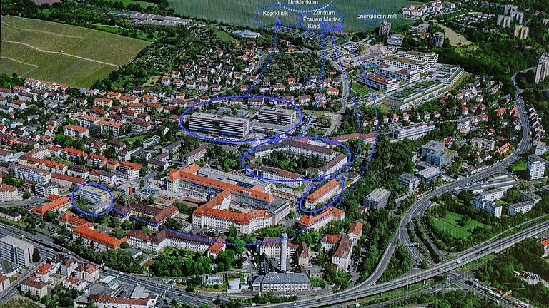 Das sind die Bauvorhaben des Uniklinikums im neuen Bereich Nord. Foto: Dziamski/Universitätsklinikum Würzburg Das sind die Bauvorhaben des Uniklinikums im neuen Bereich Nord. Foto: Dziamski/Universitätsklinikum Würzburg
