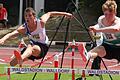 Moritz Fischer (links) vom TSV Bad Kissingen blieb bei der internationalen Jugendgala in Walldorf über die 100 Meter Hürden erstmals unter 15 Sekunden und löste damit das Ticket zur Deutschen Jugendmeisterschaft.       -  Moritz Fischer (links) vom TSV Bad Kissingen blieb bei der internationalen Jugendgala in Walldorf über die 100 Meter Hürden erstmals unter 15 Sekunden und löste damit das Ticket zur Deutschen Jugendmeisterschaft.