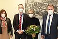 Vorstandswahl bei der Ochsenfurter CSU (von links): Rosa Behon, der neue Vorsitzende Benedikt Zeplin, die scheidende Vorsitzende Christiane Brock und Landrat Thomas Eberth.