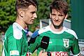 29348624       -  Es hat nicht gereicht: Shaban Rugovaj (links, mit Simon Snaschel) vom TSV Großbardorf ist beim Finale des Talent-Projektes (wieder)entdeckt nicht mit dabei. Foto: Günter Madrenas