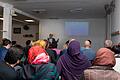 Rund 40 Zuhörer waren in die Moscheegemeinde IGW (Islamische Gemeinschaft Würzburg) gekommen, um von Kriminalhauptkommissar Volker Sebold zu erfahren, woran Eltern und Freunde erkennen können, wenn ein Jugendlicher in den Extremismus abdriftet.